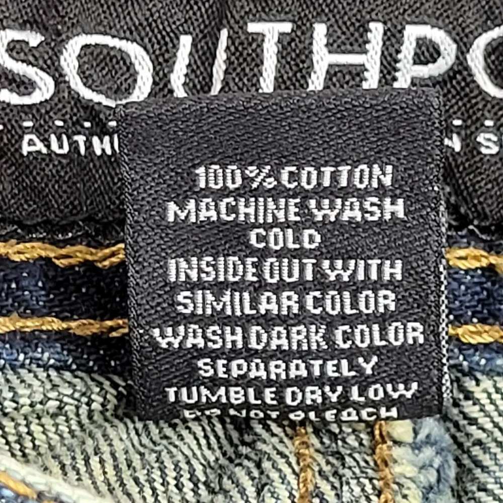 Southpole Mens Distressed Acid Wash Jeans Size 42 x 32 Hop‎ Skater Denim Vintage